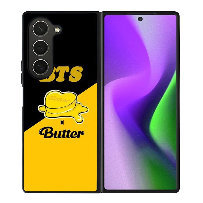 BTS Butter Black Yellow Samsung Galaxy Z Fold 6 5G 2024 Case OV9865