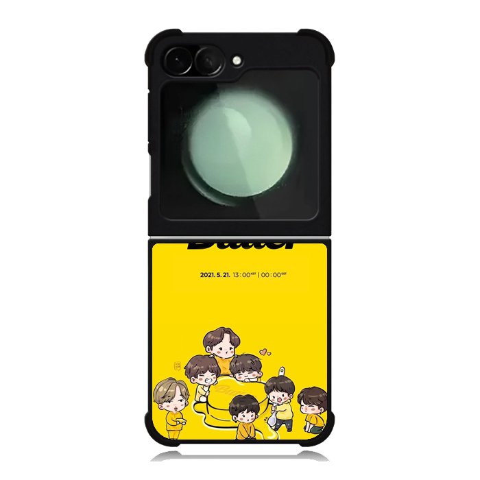 BTS Butter Chibi Wallpaper Samsung Galaxy Z Flip 6 5G 2024 Case OV9868