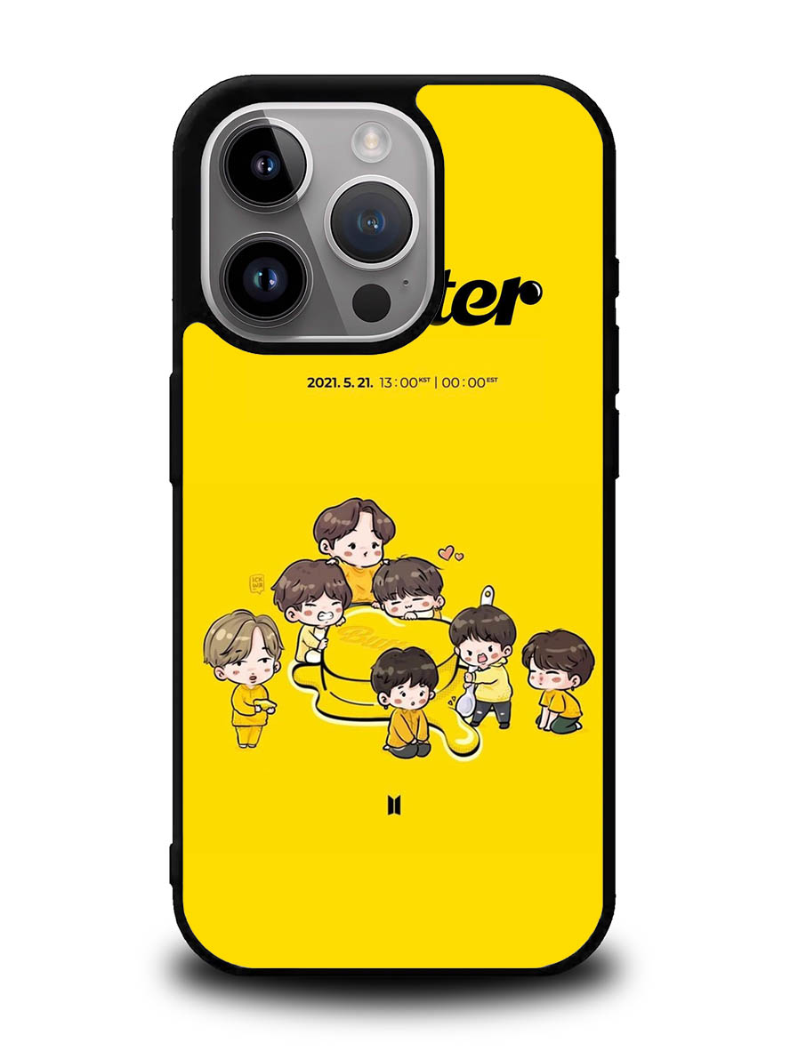 BTS Butter Chibi Wallpaper iPhone 16 Pro Case OV9868