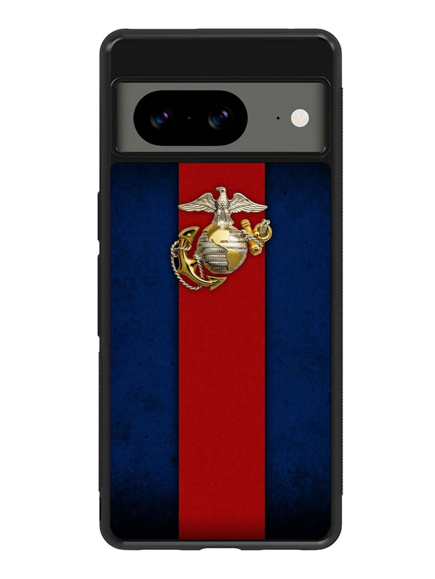 Marine Corps Red Blue Google Pixel 8A Case QC9882
