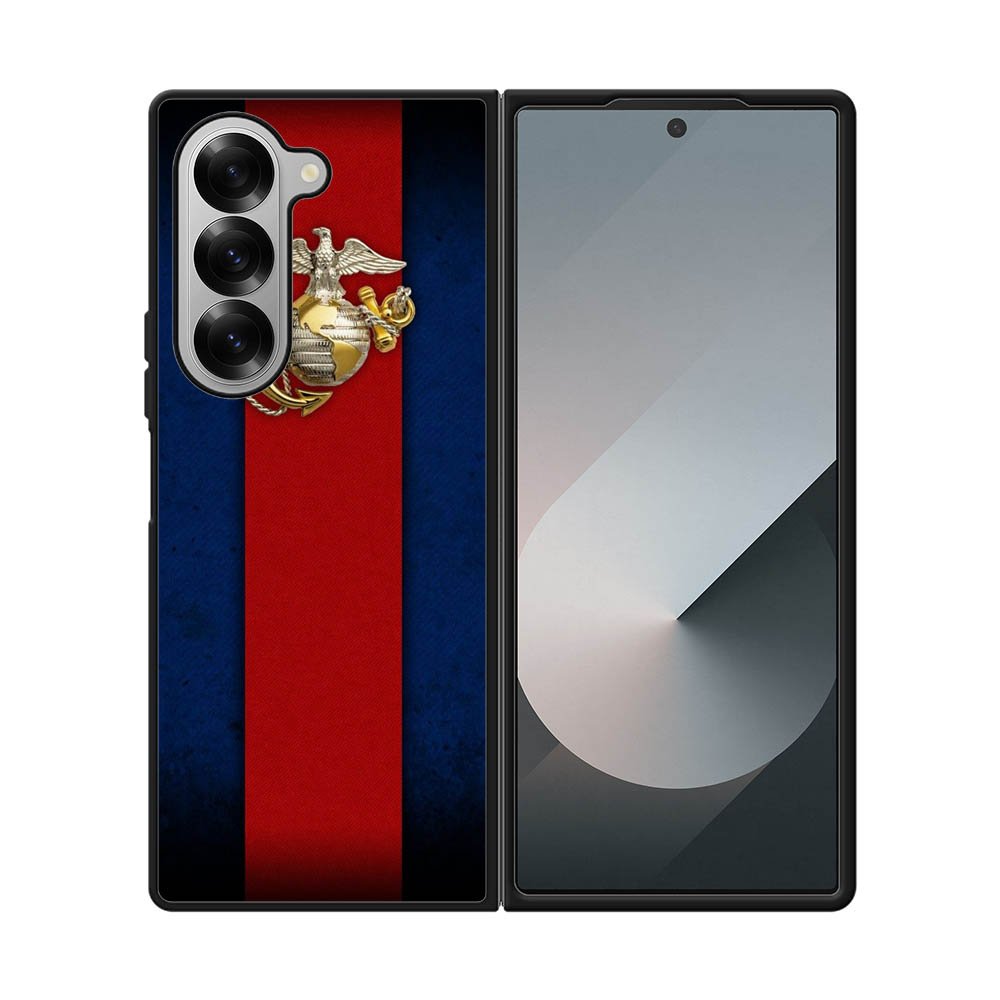 Marine Corps Red Blue Samsung Galaxy Z Fold 7 5G Case QC9882
