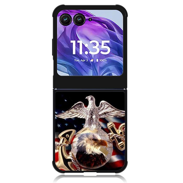 Marine Corps USA Motorola Moto Razr Plus 2024 , Moto Razr+ 2024 Case