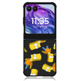 The Simpsons Pattern Motorola Moto Razr Plus 2024 , Moto Razr+ 2024 Case OV9902