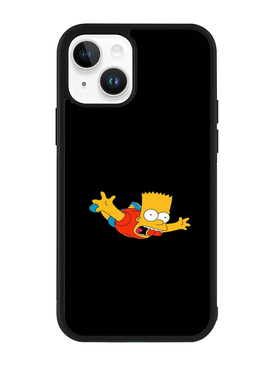 Bart Simpsons Flying iPhone 14 Plus Case QC9888