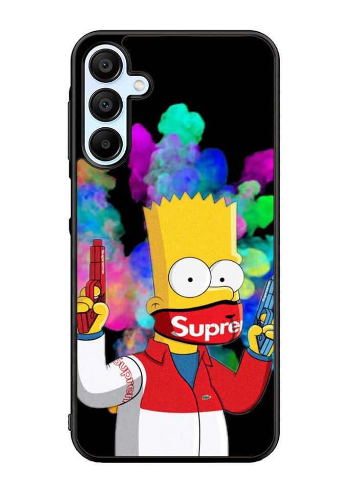Bart Simpsons Fog And Gun Samsung Galaxy A35 5G Case OV9889