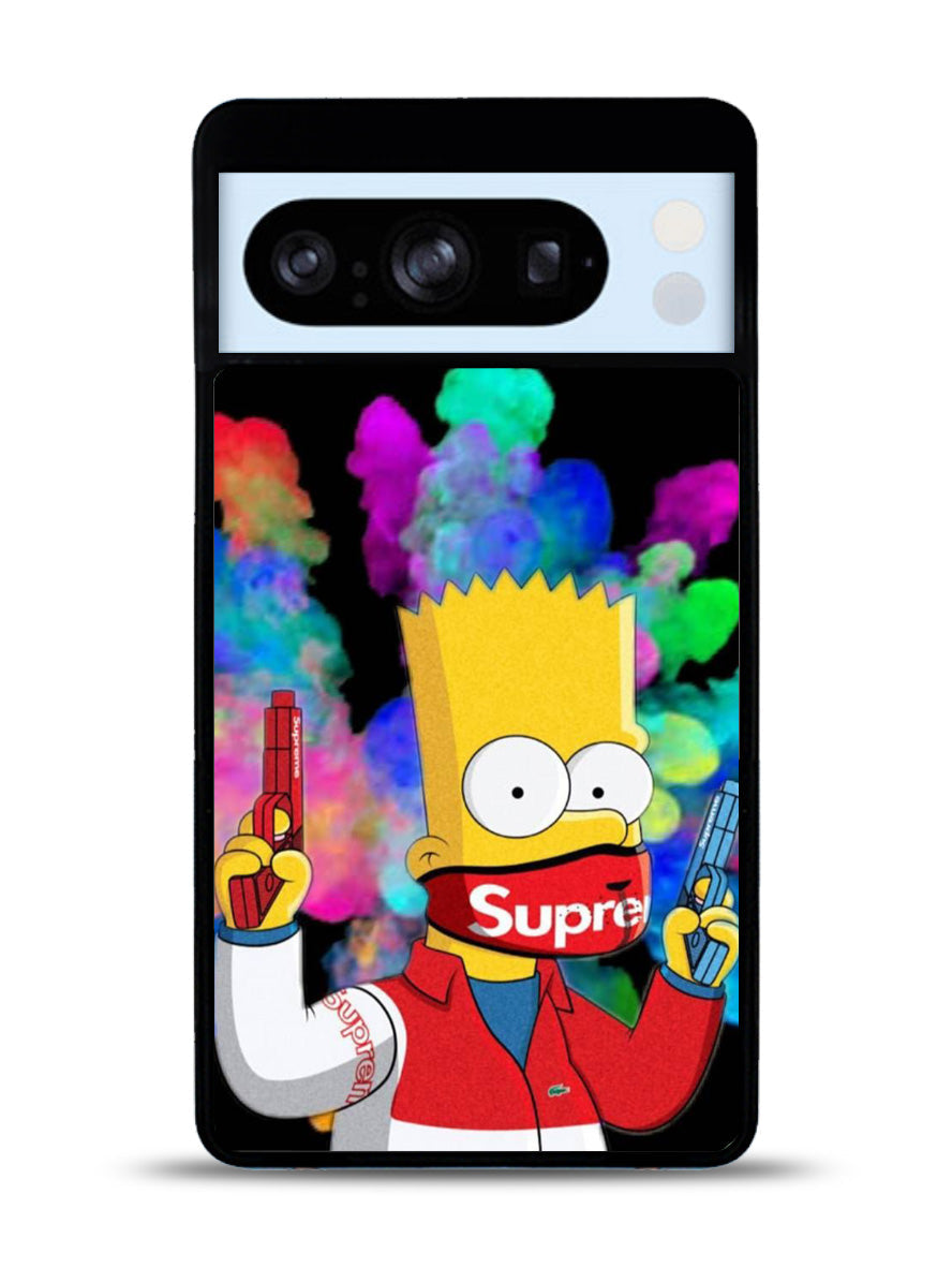 Bart Simpsons Fog And Gun Google Pixel 8 Pro Case QC9889