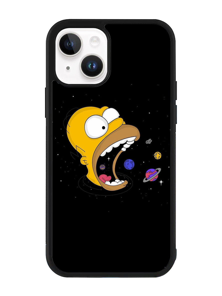 Homer Simpsons Eating Planet iPhone 14 Case QC9895