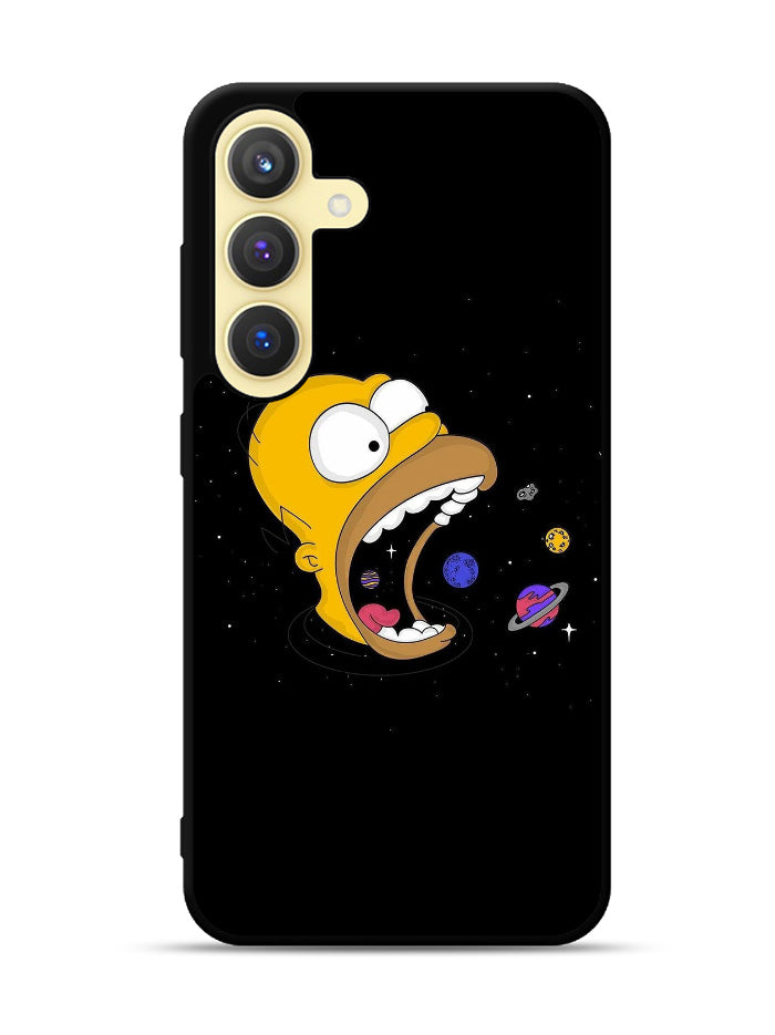 Homer Simpsons Eating Planet Samsung Galaxy S24 FE 5G Case OV9895