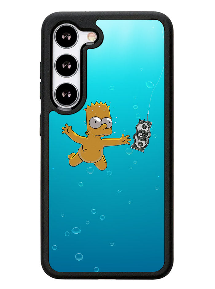 Bart Simpsons Nevermind Nirvana Samsung Galaxy S23 5G Case
