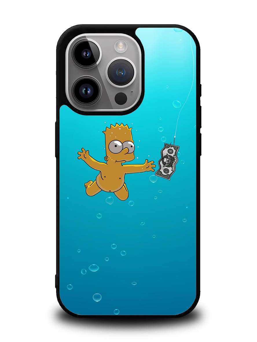 Bart Simpsons Nevermind Nirvana iPhone 15 Pro Case