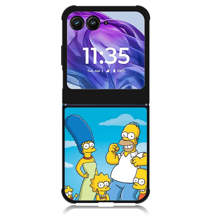 The Simpsons Family Motorola Moto Razr Plus 2024 , Moto Razr+ 2024 Case OV9899