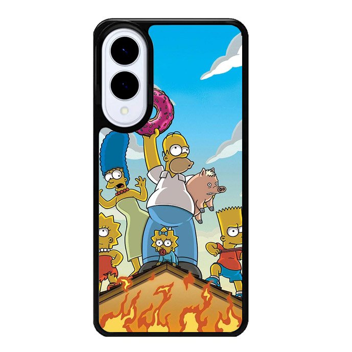 The Simpsons Fire Family Samsung Galaxy S25 Edge 5G Case OV9900