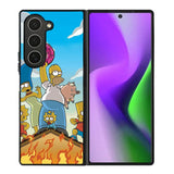 The Simpsons Fire Family Samsung Galaxy Z Fold 6 5G 2024 Case OV9900
