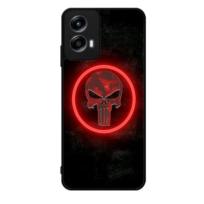 Punisher Red Glow Motorola Moto G Play 2024 Case OV9919