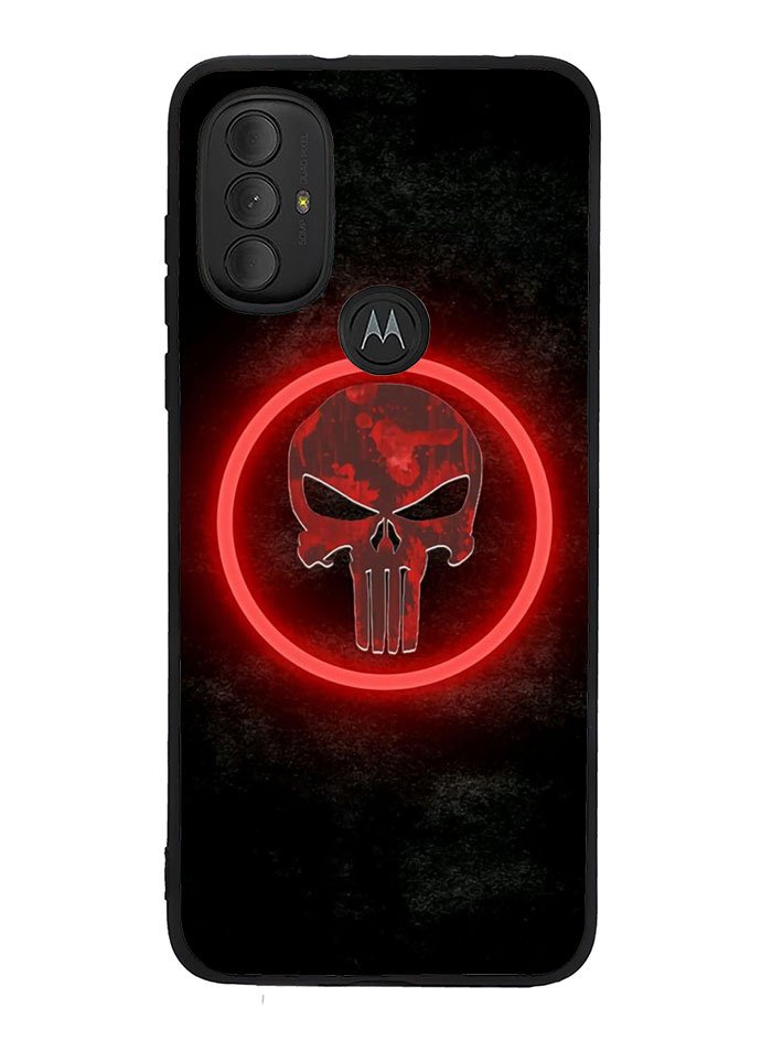 Punisher Red Glow Motorola Moto G Pure 2021 , Moto G Power 2022 Case OV9919