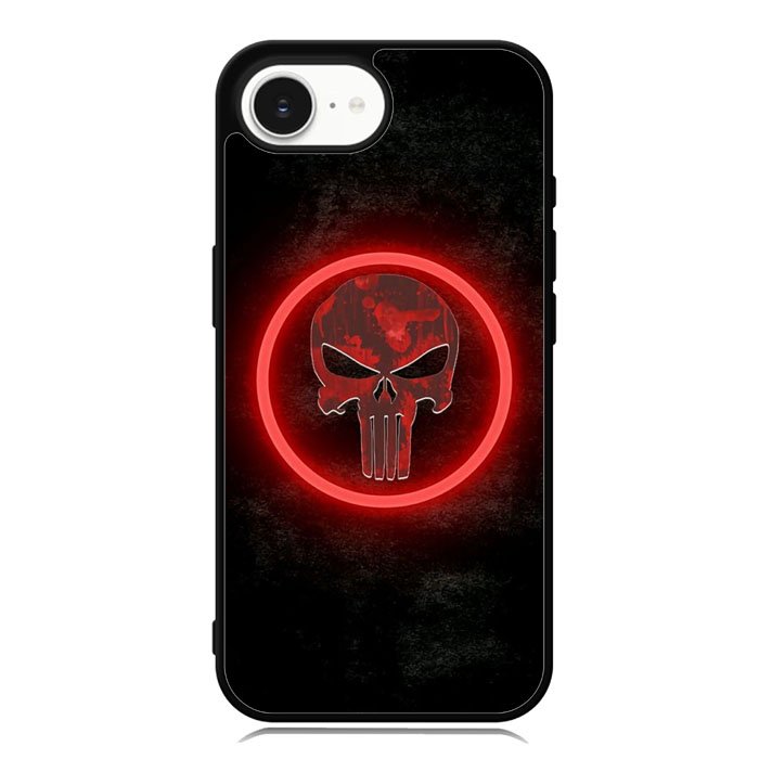 Punisher Red Glow iPhone 16e Case OV9919