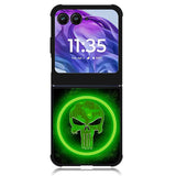Punisher Green Glow Motorola Moto Razr Plus 2024 , Moto Razr+ 2024 Case OV9918
