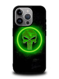 Punisher Green Glow iPhone 15 Pro Case OV9918