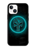 Punisher Blue Glow iPhone 14 Case QC9917