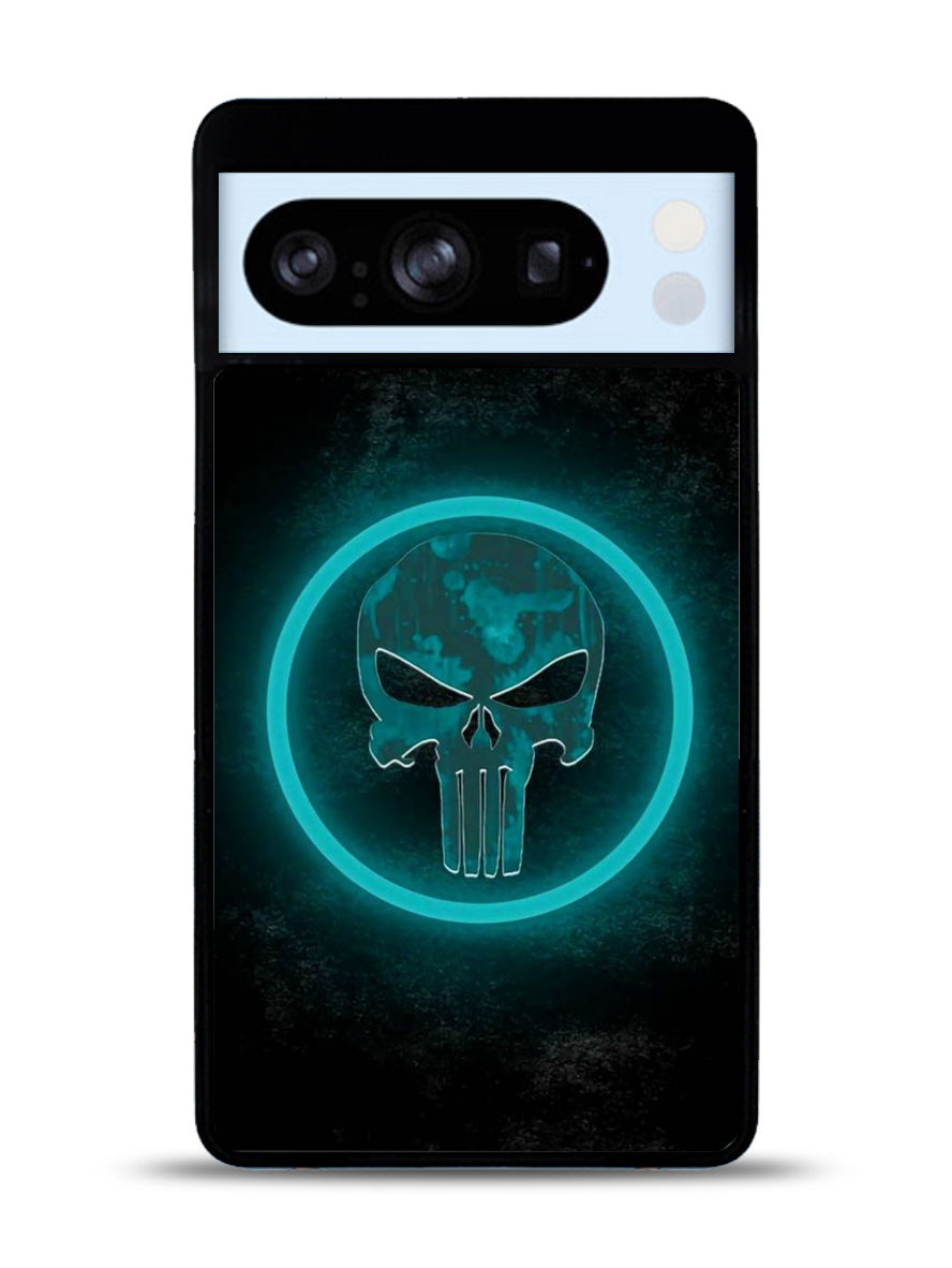 Punisher Blue Glow Google Pixel 8 Pro Case QC9917