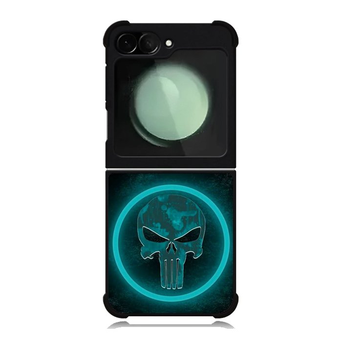 Punisher Blue Glow Samsung Galaxy Z Flip 6 5G 2024 Case OV9917