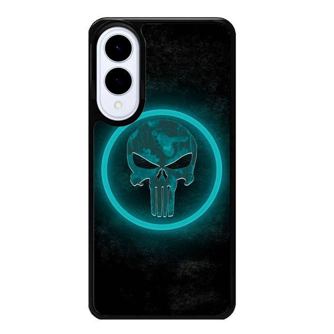 Punisher Blue Glow Samsung Galaxy S25 Edge 5G Case OV9917