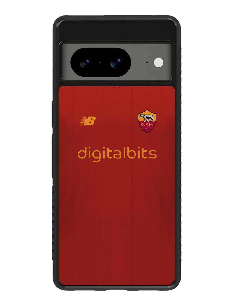 AS Roma 2021-2022 Home Jersey Google Pixel 8A Case QC8790