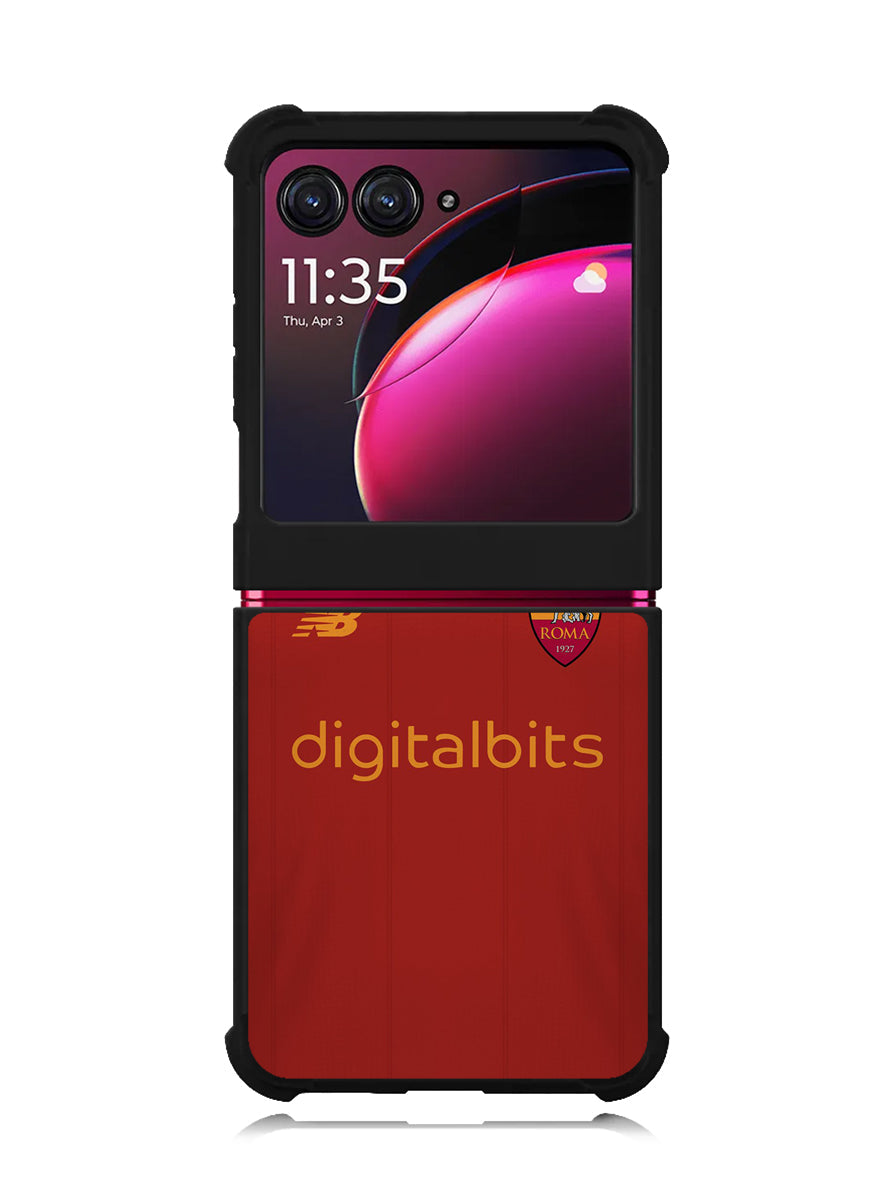 AS Roma 2021-2022 Home Jersey Motorola Moto Razr Plus 2023 , Moto Razr+ 2023 Case OV8790
