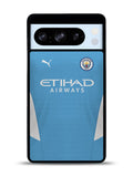 Manchester City 2021-2022 Home Jersey Google Pixel 8 Pro Case QC8800