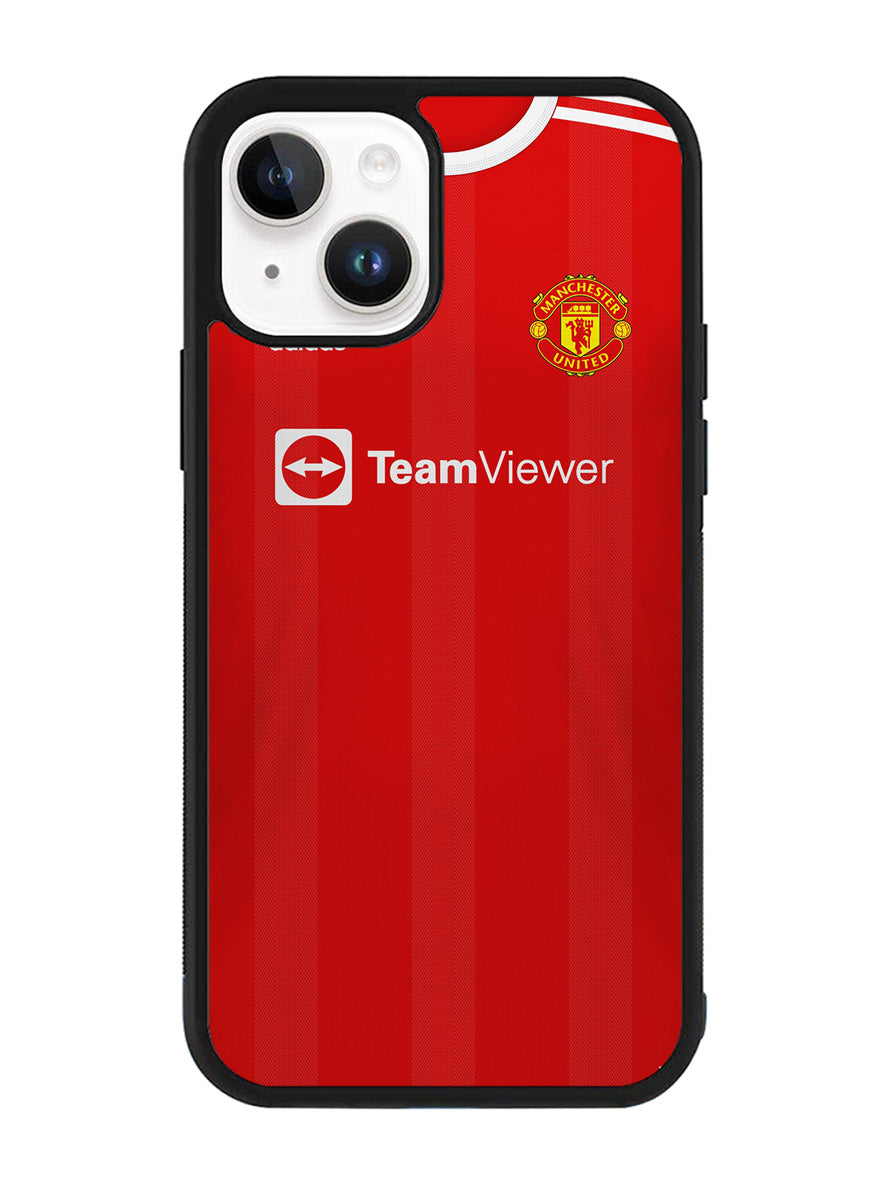 Manchester United 2021-2022 Home Jersey iPhone 14 Plus Case QC8801
