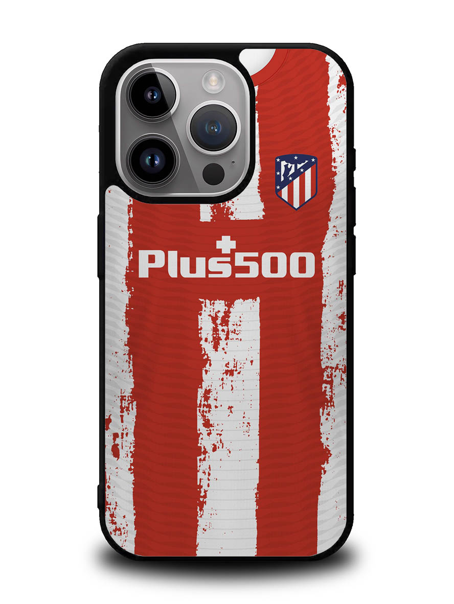 Atletico Madrid 2021-2022 Home Jersey iPhone 16 Pro Case OV8791