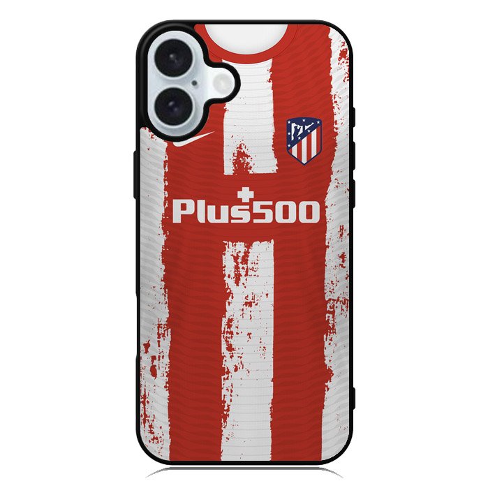 Atletico Madrid 2021-2022 Home Jersey iPhone 16 Case QC8791