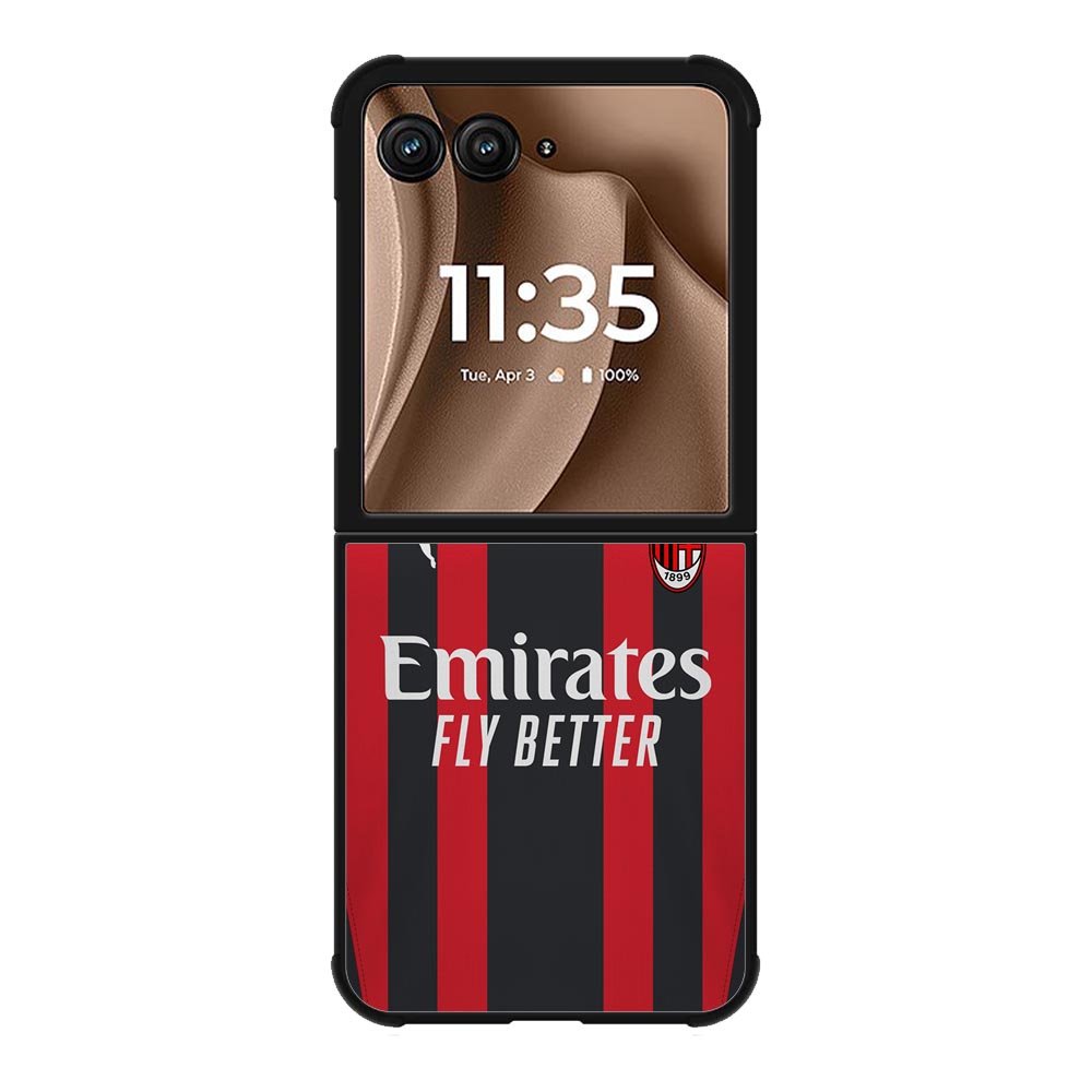 AC MILAN 2021-2022 Home Jersey Motorola Moto RAZR Plus 2025 Case OV8788
