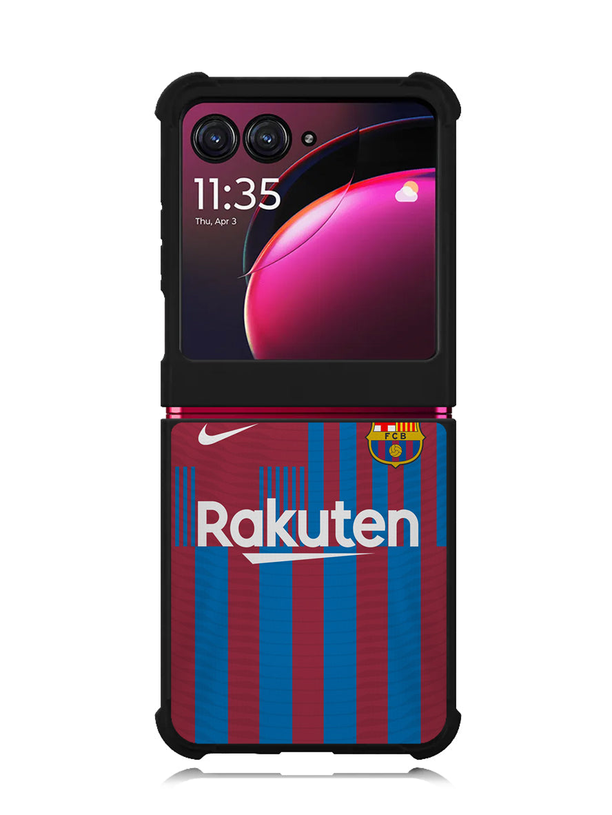 FC Barcelona 2021-2022 Home Jersey Motorola Moto Razr Plus 2023 , Moto Razr+ 2023 Case OV8796