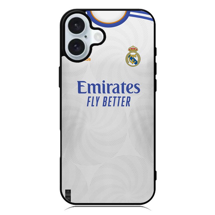 Real Madrid 2021-2022 Home Jersey iPhone 16 Case QC8805