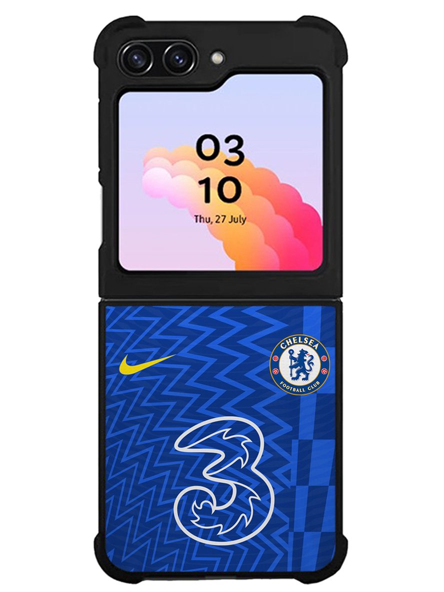 Chelsea FC 2021-2022 Home Jersey Samsung Galaxy Z Flip 5 5G 2023 Case OV8795