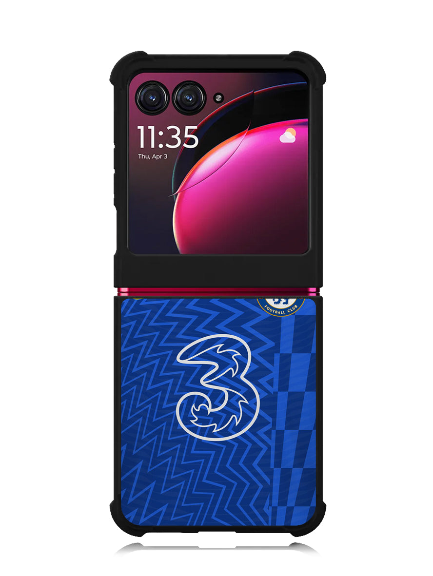 Chelsea FC 2021-2022 Home Jersey Motorola Moto Razr Plus 2023 , Moto Razr+ 2023 Case OV8795