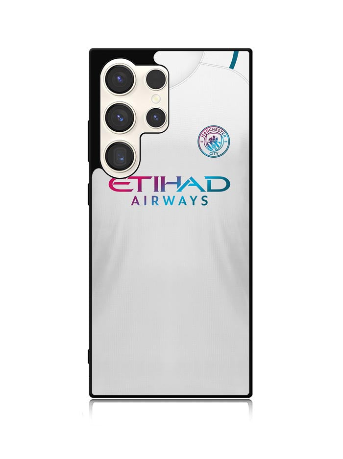 Manchester City 2021-2022 Away Jersey Samsung Galaxy S25 Ultra 5G Case QC8817