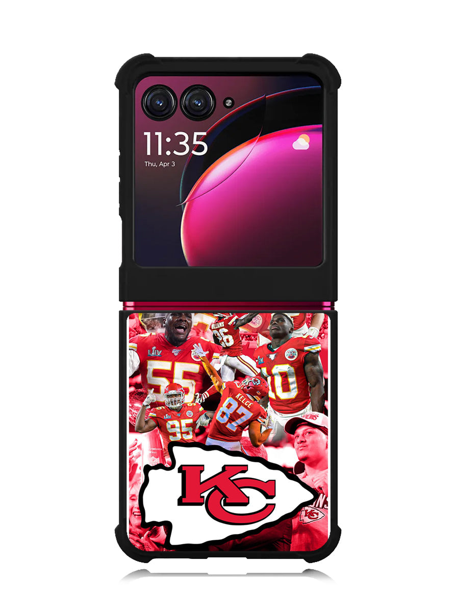 the super bowl Champion Kansas City Motorola Moto Razr Plus 2023 , Moto Razr+ 2023 Case