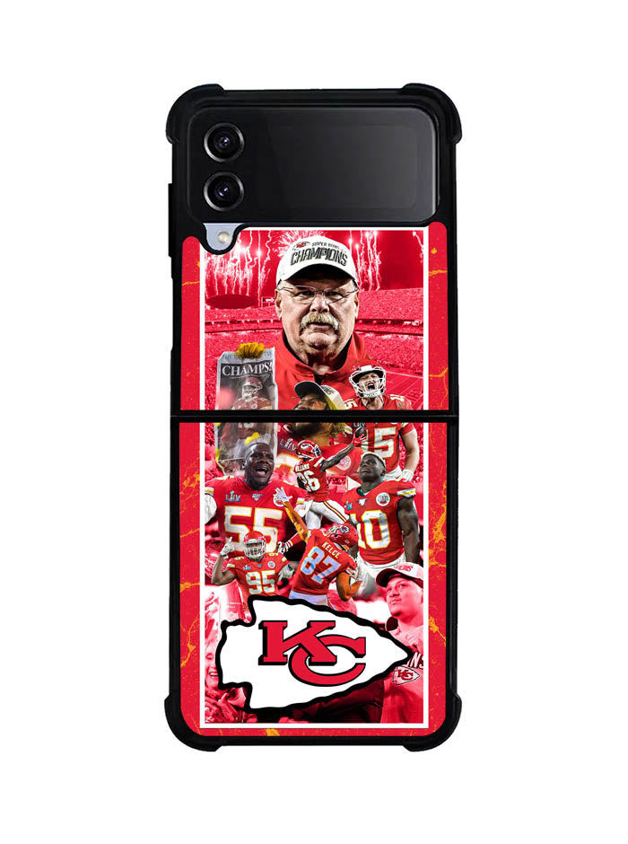 the super bowl Champion Kansas City Samsung Galaxy Z Flip 4 5G 2022 Case