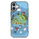 Cute Doodle Art iPhone 16 Case QC8813