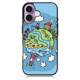 Cute Doodle Art iPhone 17 Case OV8813