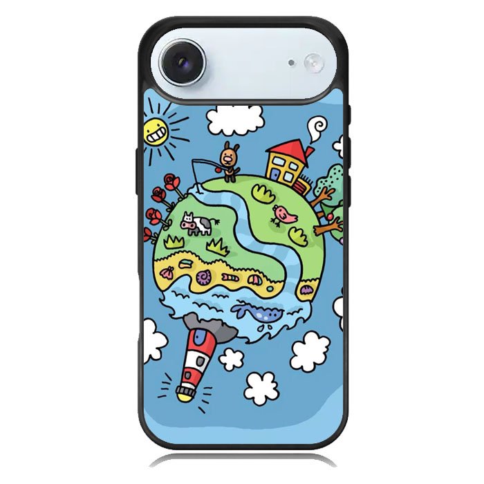 Cute Doodle Art iPhone 17 Air Case OV8813