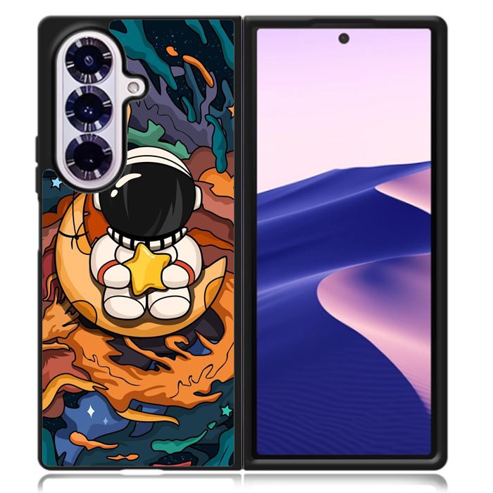 Astronaut Cute And Hold The Star Samsung Galaxy Z Fold 7 Case OV8807