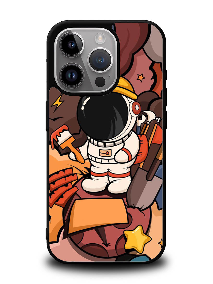 Cute Astronaut Builder iPhone 14 Pro Max Case QC8809