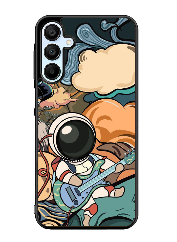 Cute Guitar Astronaut Samsung Galaxy A35 5G Case OV8814