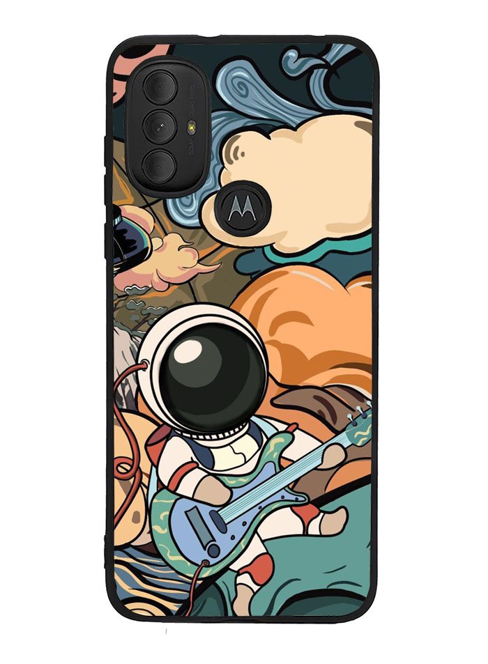 Cute Guitar Astronaut Motorola Moto G Pure 2021 , Moto G Power 2022 Case OV8814