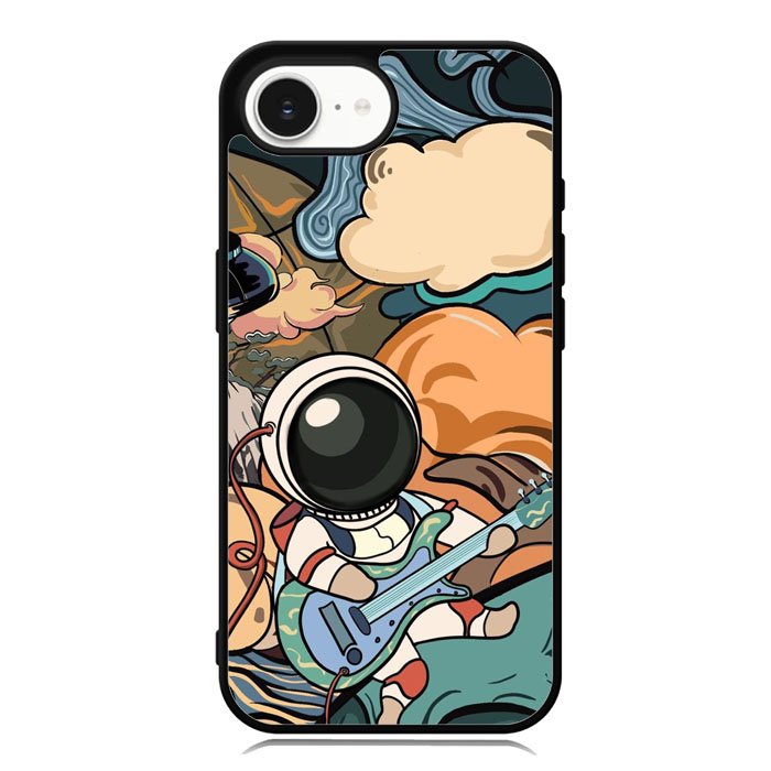 Cute Guitar Astronaut iPhone 16e Case OV8814