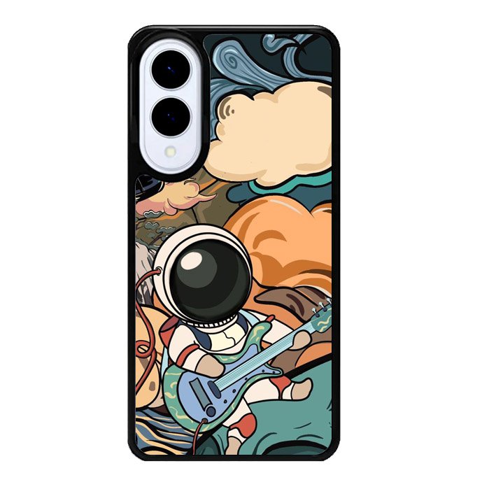 Cute Guitar Astronaut Samsung Galaxy S25 Edge 5G Case OV8814