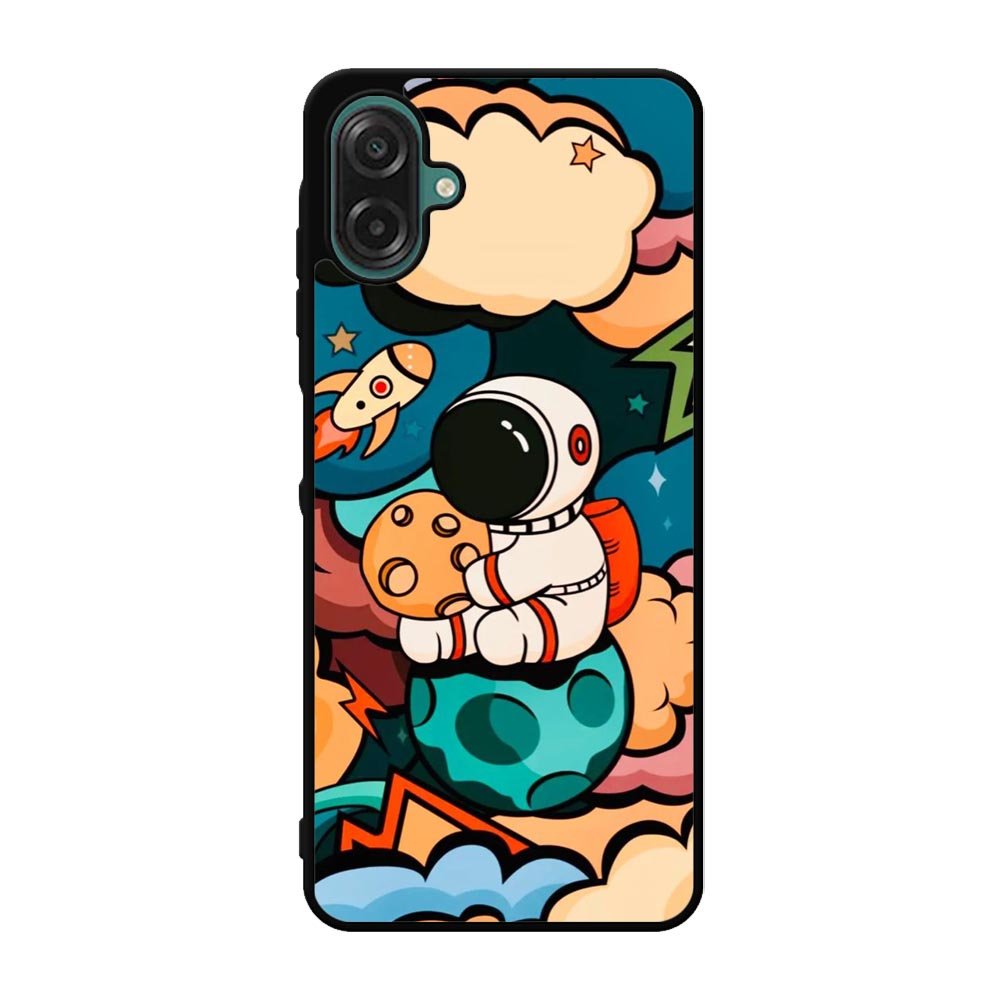 Cute Astronaut Hug The Planet Samsung Galaxy A07 Case QC8810